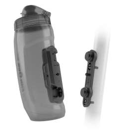Fidlock Bottle Twist Set 590ml   Bike Base Mount - transparent black