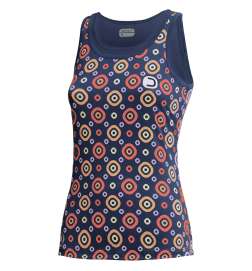 Dotout Check Radtop Damen - blau