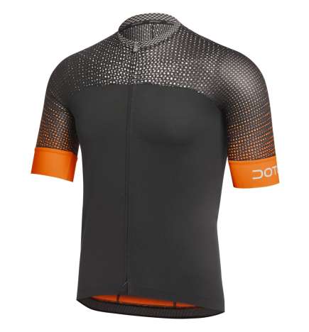 Dotout Hybrid Jersey Men - black fluo orange
