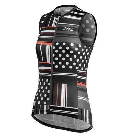 Dotout Maillot sans Manches Femme - Square - noir