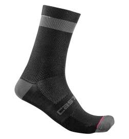 Castelli Alpha 18 Socken - black dark grey
