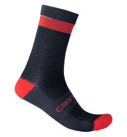 Castelli Alpha 18 Socks - savile blue red