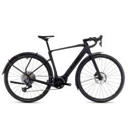 CUBE Bici Elettrica Gravel Carbonio - NUROAD HYBRID C:62 SLX FE 400X - 2025 - carbon / glossy