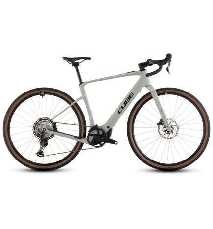 CUBE Bici Elettrica Gravel Carbonio - NUROAD HYBRID C:62 Race 400X - 2026 - reedbeige / black