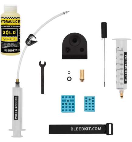 BLEEDKIT.COM Premium Road Gold Edition Kit Olio incluso di spurgo per Bicicletta da Corsa freni idraulici Shimano