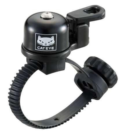 Cat Eye OH-2400 Micro Brass Bicycle Bell - black