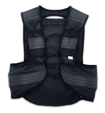 ALBION Gilet - Visibility Cargo 8L - Black Reflective
