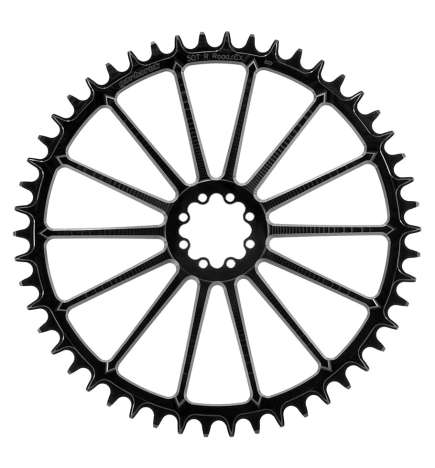 Garbaruk Road CX Gravel Chainring - Direct Mount   Round   Narrow-Wide - for SRAM AXS - black