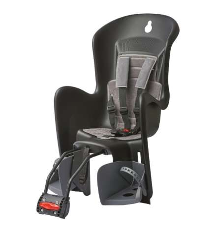 Polisport Silla Bici Bebé Trasera Cuadro - Bilby Maxi FF - negro gris oscuro