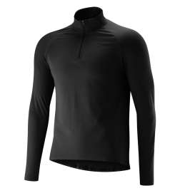 Gonso Maglia a Maniche Lunghe Uomo - Essential - Nero