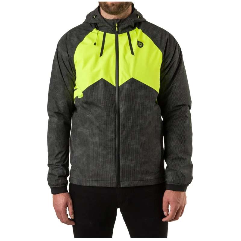 AGU Commuter Hi-Vis + Reflection Winter Regenjas Heren - zwart