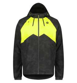 AGU Commuter Hi-Vis   Reflection Męska kurtka przeciwdeszczowa na zimę - czarny