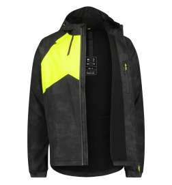 AGU Commuter Hi-Vis   Reflection Męska kurtka przeciwdeszczowa na zimę - czarny