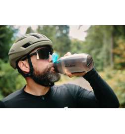 Fidlock Twist Set Bottle Antibacterial   Bike Base Mount - 750ml | transparent black