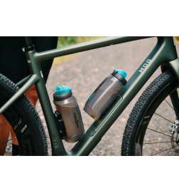 Fidlock Twist Set Trinkflasche Antibakteriell   Bike Base Mount - 750ml | transparent black