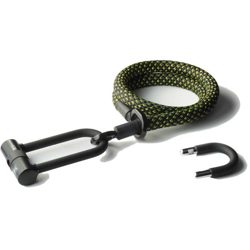 tex-lock Candado Cable - eyelet incl. U/X-Lock - 120 cm - stardust