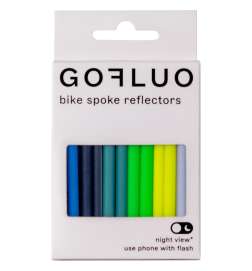 Gofluo Casper Reflektory na szprychy - Multi Green Reflective