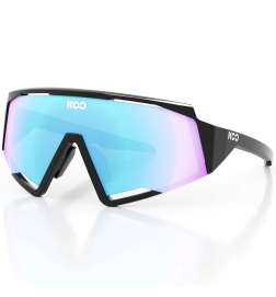 KOO Spectro Zonnebril - Black - Turquoise Mirror