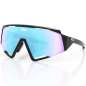 KOO Spectro Sunglasses - Black - Turquoise Mirror