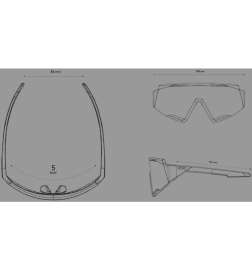 KOO Lunettes de Soleil - Spectro - Black - Turquoise Mirror