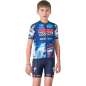 Castelli Aero Kurzarmtrikot Team Soudal Quick-Step Kinder - blue/red 150