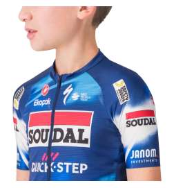 Castelli Aero Jersey Team Soudal Quick-Step Kids - blue red 150