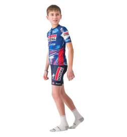 Castelli Maglia a Maniche Corte Bambino - Aero Team Soudal Quick-Step - blue/red 150
