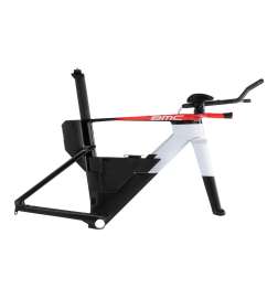 BMC SPEEDMACHINE 01 - Carbon Triathlon Frame Set - 2026 - cool white   neon red