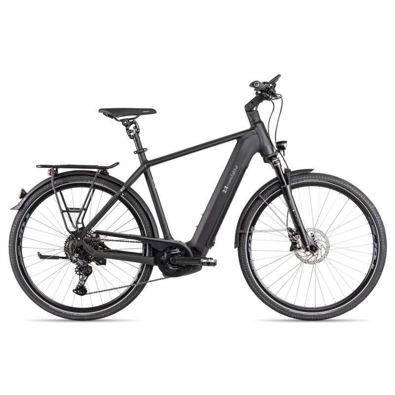 2R Manufaktur ELX 11 - Electric Touring Bike - 2025 - black matt / brushed silver