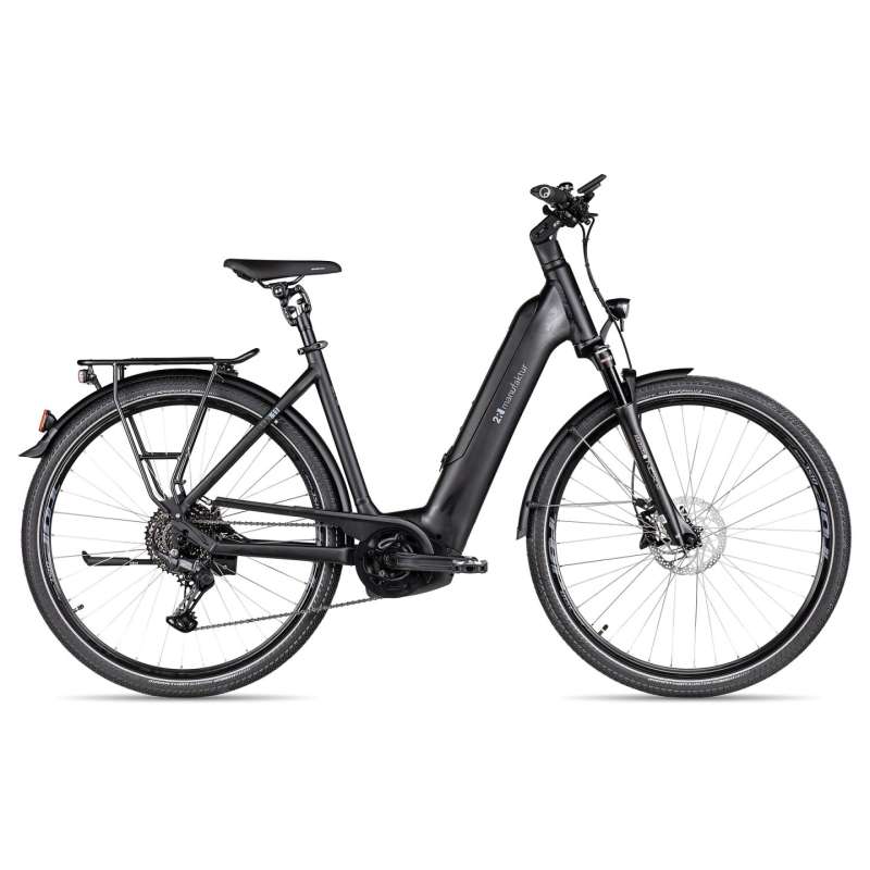 2R Manufaktur ELX 11 - Wave - Electric Touring Bike - 2025 - black matt / brushed silver