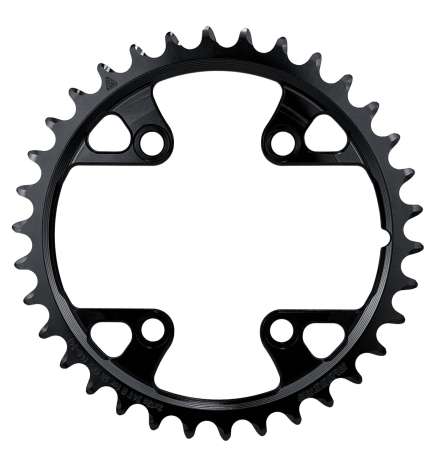 Alugear Kettenblatt - Gravel | 4x BCD 80 (Shimano GRX   innen) | 2x 11 12s - rund | schwarz