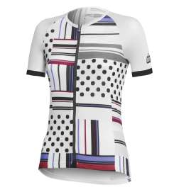 Dotout Square Fietsshirt Dames - wit