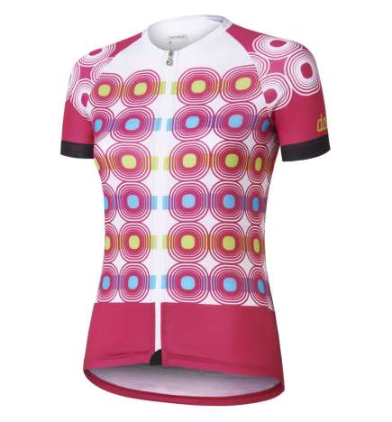 Dotout Flake Jersey Women - fuchsia white
