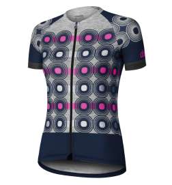Dotout Flake Jersey Women - blue melange dark grey
