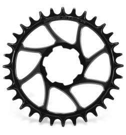 Garbaruk MTB Chainring - Direct Mount   Round   Narrow-Wide   Boost - for Hope - black