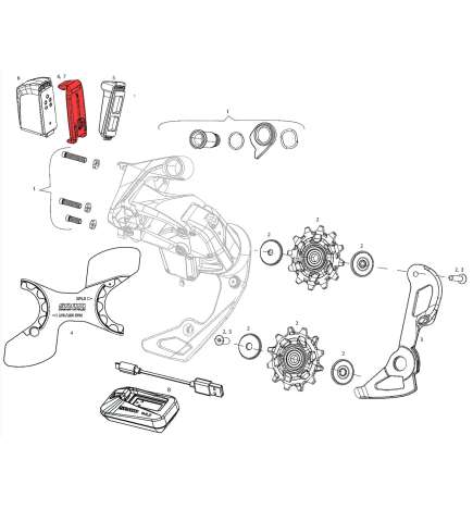SRAM Couvercle du Batterie AXS - 11.7618.006.000
