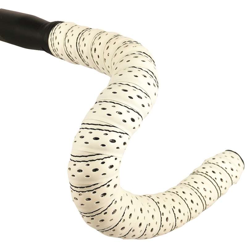 BLB Supreme Pro Faux Leather Handlebar Tape - ivory/black