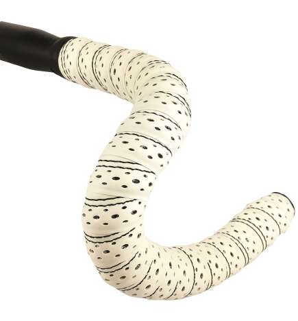 BLB Supreme Pro Faux Kunstleer Stuurlint - ivoor zwart