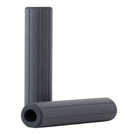 ESI Grips Ribbed Extra Chunky Handlebar Grips - Black (Dark Charcoal Gray)