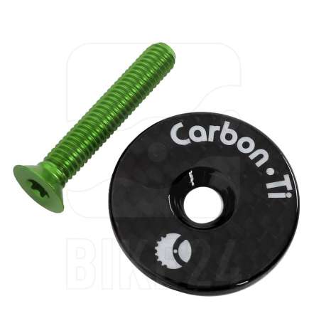 Carbon-Ti X-Cap Ahead Cap - Carbon - acid green