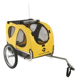 M-Wave Stalwart Pet Dog Trailer - yellow