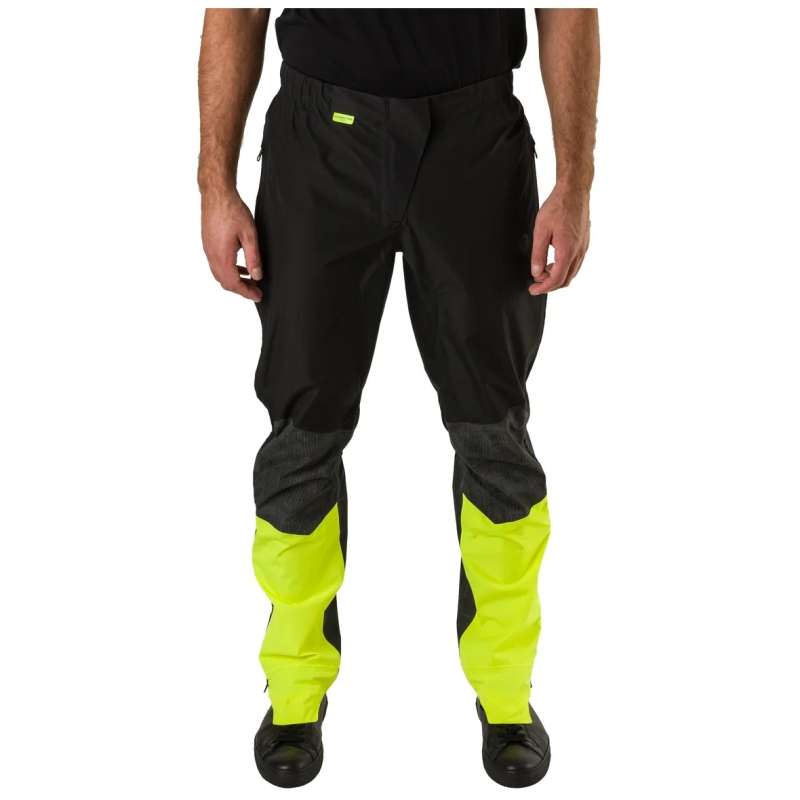 AGU Commuter Hi-Vis + Reflection Tech Spodnie Przeciwdeszczowe Męskie - czarny