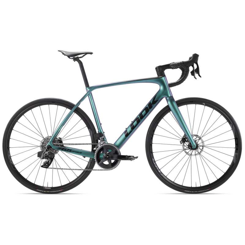 LOOK 765 OPTIMUM - Carbon Road Bike - Rival AXS - 2025 - chameleon green blue