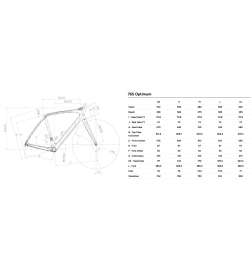 LOOK 765 OPTIMUM - Bici da corsa in carbonio - 105 Di2 - 2025 - grey blue satin