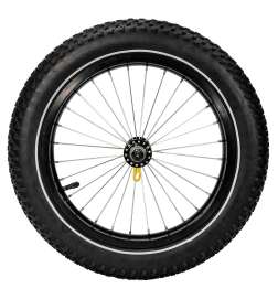 Burley 16 Inches Wheel for Coho XC Cargo Trailer - 16x3.0 Plus Tire - zwart