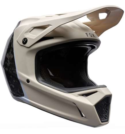 FOX Rampage RS Carbon MIPS Full Face Kask - Splice - chalk