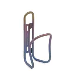 Falkenjagd Anodized Titanium Bottle Cage - rainbow