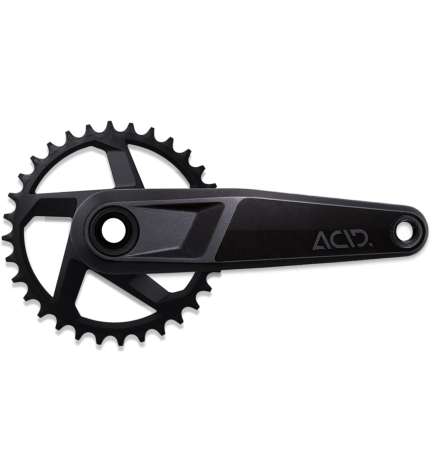 ACID MTB PRO Kurbelgarnitur | 32T - SRAM 3-Bolt - Shimano 12-fach - schwraz