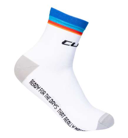 CUBE Chaussettes - Road XC Teamline Mid Cut - blanc