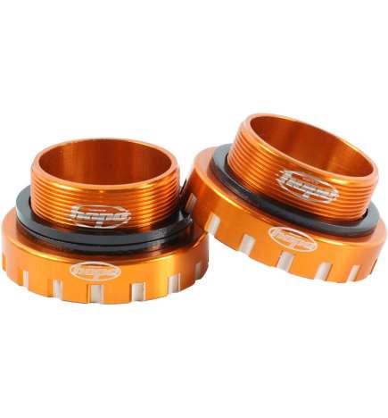 Hope Bottom Bracket Cups Stainless Steel - BSA-68 73 83 100-30 - orange
